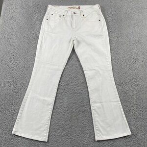 Y2K Levis 515 Womens 10 L Nouveau Bootcut White  Mid Rise Denim